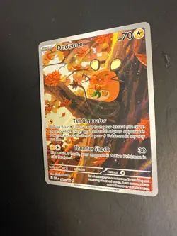 2025 Pokemon MEG Perfect Order Dedenne 93 /88 Illustration Rare Full Art Holo - Image 3