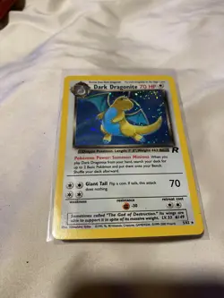 VTG Pokemon Team Rocket Dark Dragonite 5/82 Holo Rare HP - Image 2