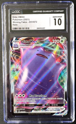 DITTO VMAX 051/072 - CGC 10 Gem Mint - SHINING FATES Holo - Pokemon TCG - Image 1