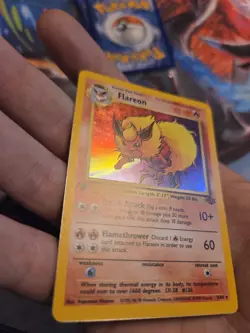 Pokemon Card Jungle Flareon 3/64 1st Edition Holo Rare WOW LOOK FAST - Image 4