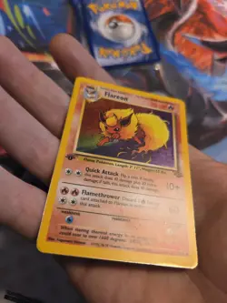 Pokemon Card Jungle Flareon 3/64 1st Edition Holo Rare WOW LOOK FAST - Image 5