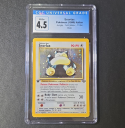 Nintendo Pokemon TCG Snorlax 11/64 Jungle 1st Edition Holo Rare CGC 4.5 IT 1999 - Image 1