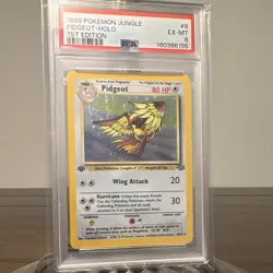 1999 Pokemon TCG Jungle Pidgeot 1st Edition Holo Rare 08/64 PSA 6 - Image 1
