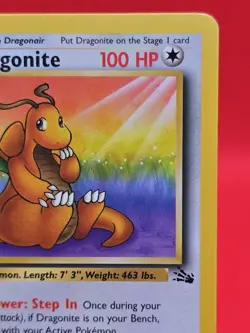 Pokemon Dragonite 19/62 1st Edition Fossil Non-Holo Rare WOTC 2000 Near Mint - Image 4