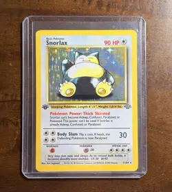 1ST EDITION 1999 Pokemon Jungle Snorlax 11/64 Holo Foil Rare WOTC - Image 2