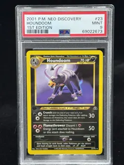 Houndoom #23 Non-Holo 1st Edition Neo Discovery 2001 Pokemon PSA 9 🔥 - Image 1