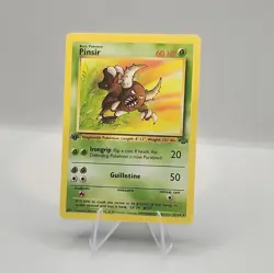 1999 Pokemon PINSIR Jungle Set 1ST EDITION Rare NON HOLO Card 25/64 WotC - MINT - Image 1