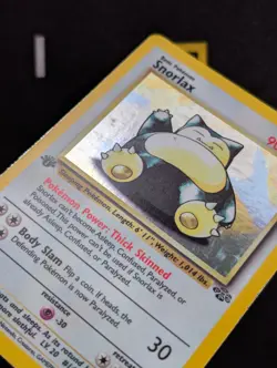 Snorlax 11/64 Jungle Pokemon VLP 1st Edition HOLO - Image 4