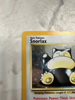 Pokemon Snorlax 11/64 Jungle Holo Rare 1999 WOC - ERROR CARD - NO jungle badge - Image 4