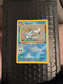 Vaporeon (1st Edition) 12/64 Holo Pokemon Jungle 1999 Wotc Vintage HP Card - Image 1