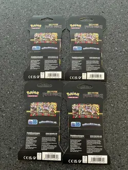Pokemon Pitch Black Sleeved Booster Pack - Art Bundle Set of 4 - Image 2