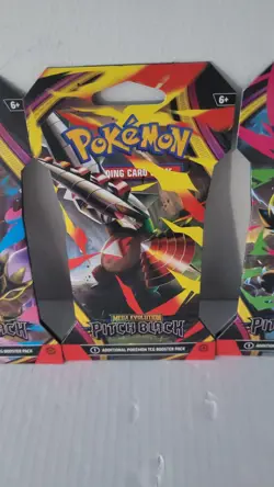 Pokemon TCG 2026 Mega Evolution Pitch Black Sleeved Booster x 4 Full Art Set NEW - Image 4