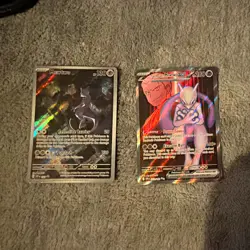 Pokemon TCG Mewtwo Lot: SVP 052 Promo + Team Rocket's Mewtwo ex 213/182 - Image 1