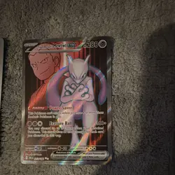 Pokemon TCG Mewtwo Lot: SVP 052 Promo + Team Rocket's Mewtwo ex 213/182 - Image 2
