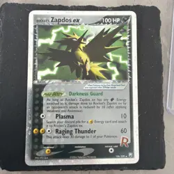 Rocket's Zapdos ex 106/109 Team Rocket Returns Holo Rare Pokemon Card - Image 1