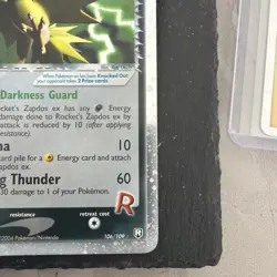 Rocket's Zapdos ex 106/109 Team Rocket Returns Holo Rare Pokemon Card - Image 4