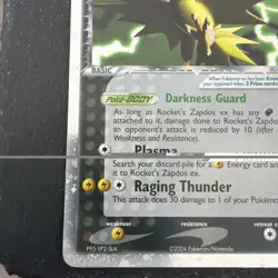 Rocket's Zapdos ex 106/109 Team Rocket Returns Holo Rare Pokemon Card - Image 5