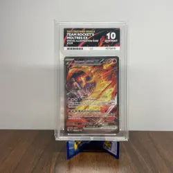 Pokemon TCG Team Rocket's Moltres EX 229/182 Destined Rivals Ace 10 - Image 1