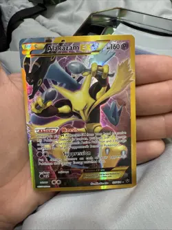 Pokemon Alakazam EX Holo Rare Trading Card #125/124 Fates Collide - Image 1