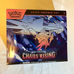 [NEW AND SEALED] Pokemon TCG Mega Evolution: Chaos Rising Elite Trainer Box - Image 1