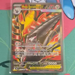 Mega Excadrill EX 103/084 PBL Rare Holo English Pokemon TCG Card HP 340 2026 - Image 1