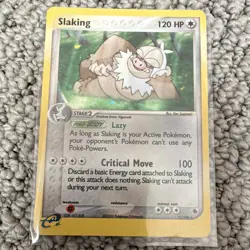 Pokemon TCG Slaking 12/109 EX Ruby & Sapphire Holo Rare 120 HP English 2003 - Image 1