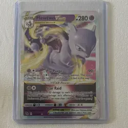 Pokemon TCG 2022 Pokemon GO Mewtwo VSTAR 031/078 Ultra Rare Holo English - Image 1