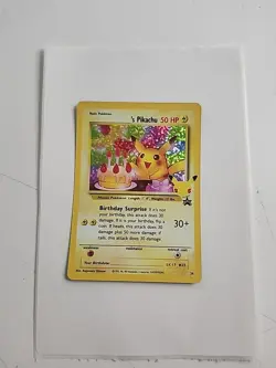 Pokemon Celebrations Pikachu 24/53 Holo Birthday Card Classic Collection - Image 1