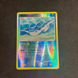 Pokemon Card Mantine (29/123) Mysterious Treasures Rare Reverse Holo - LP - Image 1