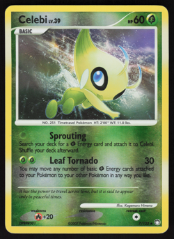 Pokemon TCG - Mysterious Treasures - Celebi 7/123 Reverse Holo - P - Image 1