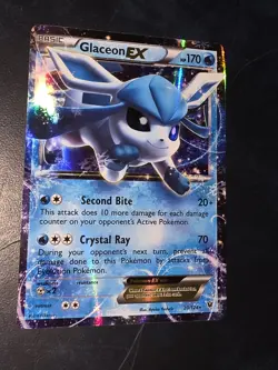 Glaceon EX 20/124 Ultra Rare Holo Fates Collide Pokemon TCG 2016 English 170 - Image 2