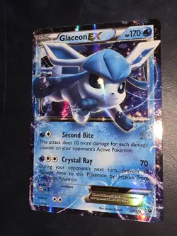 Glaceon EX 20/124 Ultra Rare Holo Fates Collide Pokemon TCG 2016 English 170 - Image 3