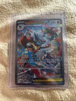 Pokemon TCG Mega Lucario EX #179/132 Secret Rare Full Art Holo/ New - Near Mint - Image 1