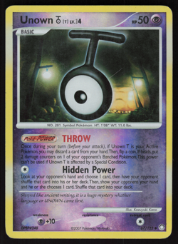 Pokemon TCG - Mysterious Treasures - Unown T 67/123 Reverse Holo - P - Image 1