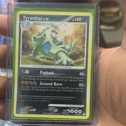 Pokemon TCG Tyranitar 17/123 Mysterious Treasures Reverse Holo 140 HP - Image 1