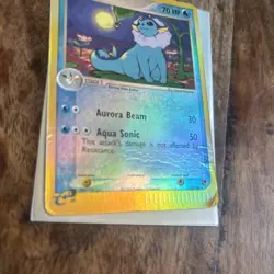 Pokemon TCG Vaporeon 25/100 Reverse Holo EX Sandstorm 2003 E Reader Rare MP - Image 2
