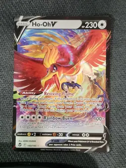 HO-OH V - 140/195 - SILVER TEMPEST - ULTRA RARE - POKEMON CARD - Image 1