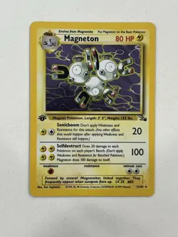 Pokemon - Magneton Fossil 1st Edition Holo Rare 11/62 WoTC - 1999 - Image 1