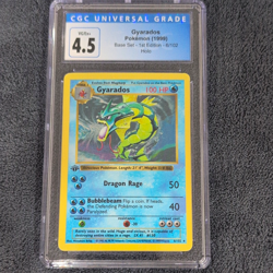 Pokemon Gyarados 6/102 CGC 4.5 Holo 1st Edition Shadowless Base Set English 1999 - Image 1