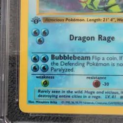Pokemon Gyarados 6/102 CGC 4.5 Holo 1st Edition Shadowless Base Set English 1999 - Image 4