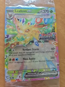 Pokemon TCG Leafeon EX Prismatic Evolutions Card 006/131 Stamped Sealed - Image 1