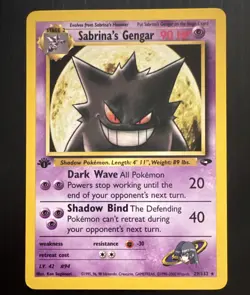 Pokemon Sabrina's Gengar 29/132 Gym Challenge 1st Edition Rare Regular 90 HP - Image 1