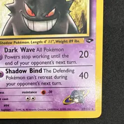 Pokemon Sabrina's Gengar 29/132 Gym Challenge 1st Edition Rare Regular 90 HP - Image 5