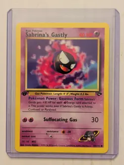 Sabrina's Gastly 97/132 Gym Challenge 1st Edition - Image 1