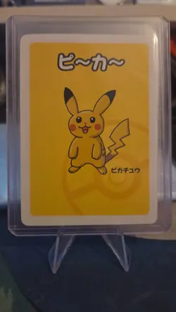 Old Maid Japanese Pokemon Center Red Back 2019 Promo Playing Card - Pikachu - Image 1