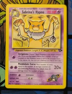Sabrina's Hypno 56/132 Gym Challenge Pokemon Tcg Card Wotc Lightly Played - Image 1