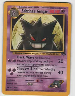Sabrina's Gengar Rare Gym Challenge 29/132 Unlimited Near Mint Pokemon - Image 1