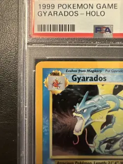 Pokemon Gyarados TCG Base Set Holo Card PSA 8 English - Image 2