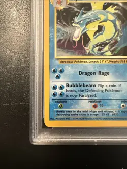 Pokemon Gyarados TCG Base Set Holo Card PSA 8 English - Image 4