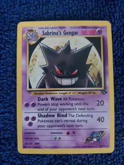 Sabrina's Gengar Rare Gym Challenge 29/132 Unlimited Near Mint Pokemon - Image 1